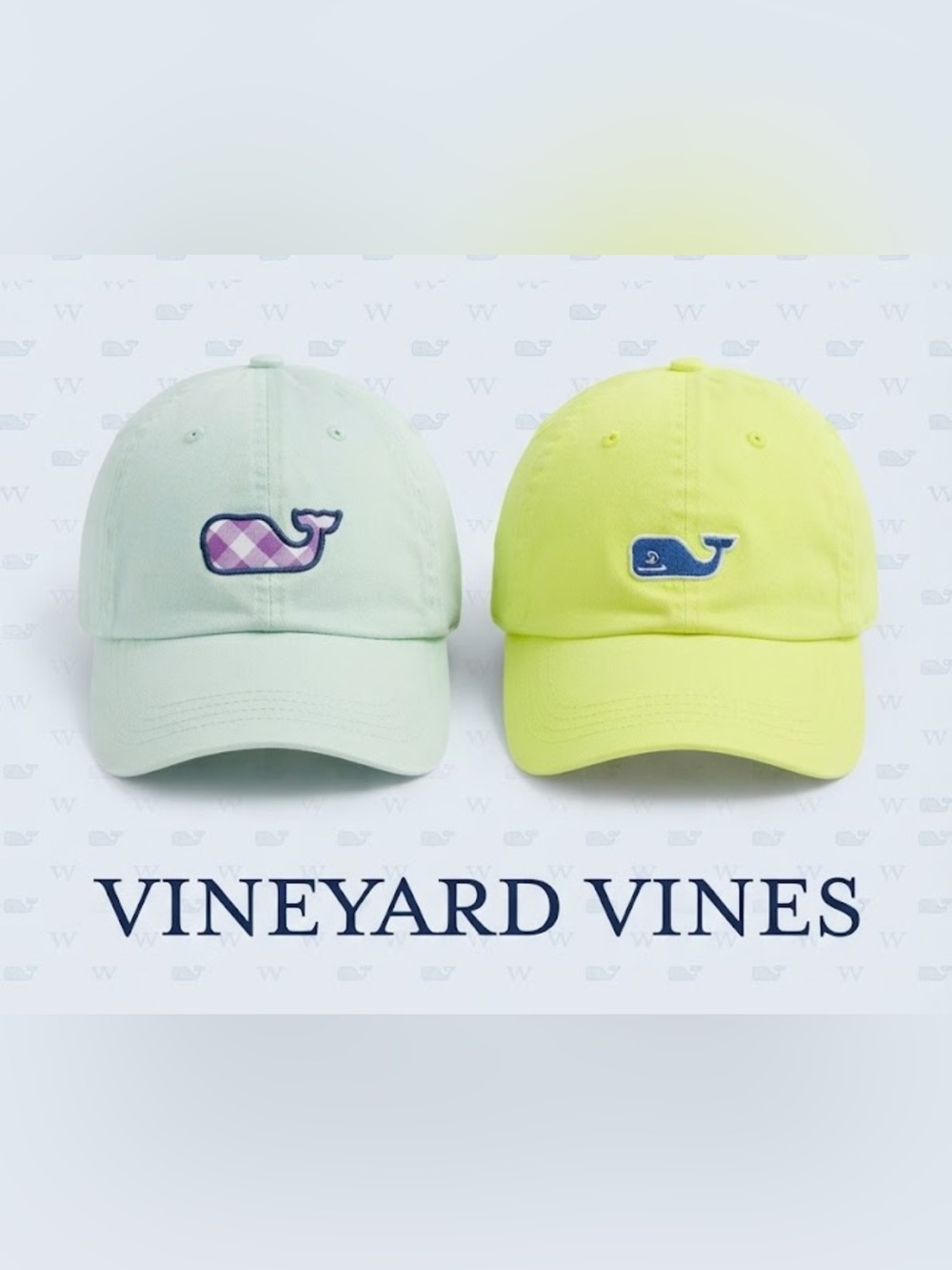 Authentic lot of 2 Vineyard Vines woman’s baseball caps hats